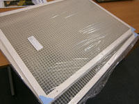 660mm x 560mm Egg Crate Extract Grilles in White