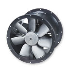 Contrafoil Contra-Rotating Cased Axial Fans