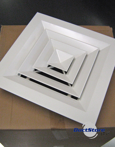 450x450mm Ceiling Diffuser with Damper (Standard tile replacement)