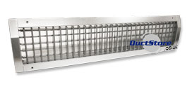 Spiral Duct Grilles - Double Deflection - 325x75
