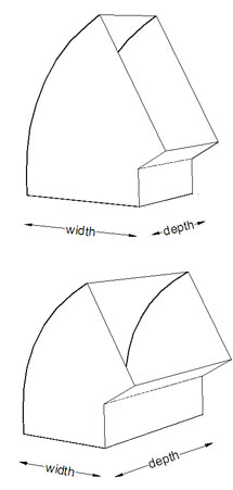 60° rectangular bends