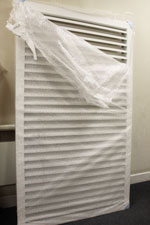 770mm x 1370mm Aluminium Weather Louvres in White Finish