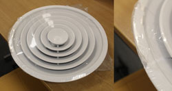 300mm dia Circular Diffusers in White - Damaged