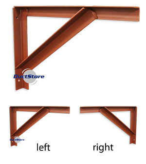 Cantilevers angle iron finished in red oxide