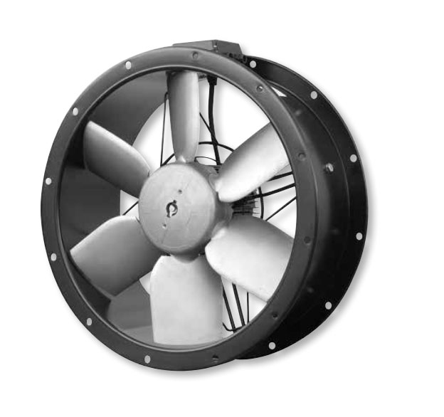 500mm Dia Compact Cased Axial Fan - Single Phase