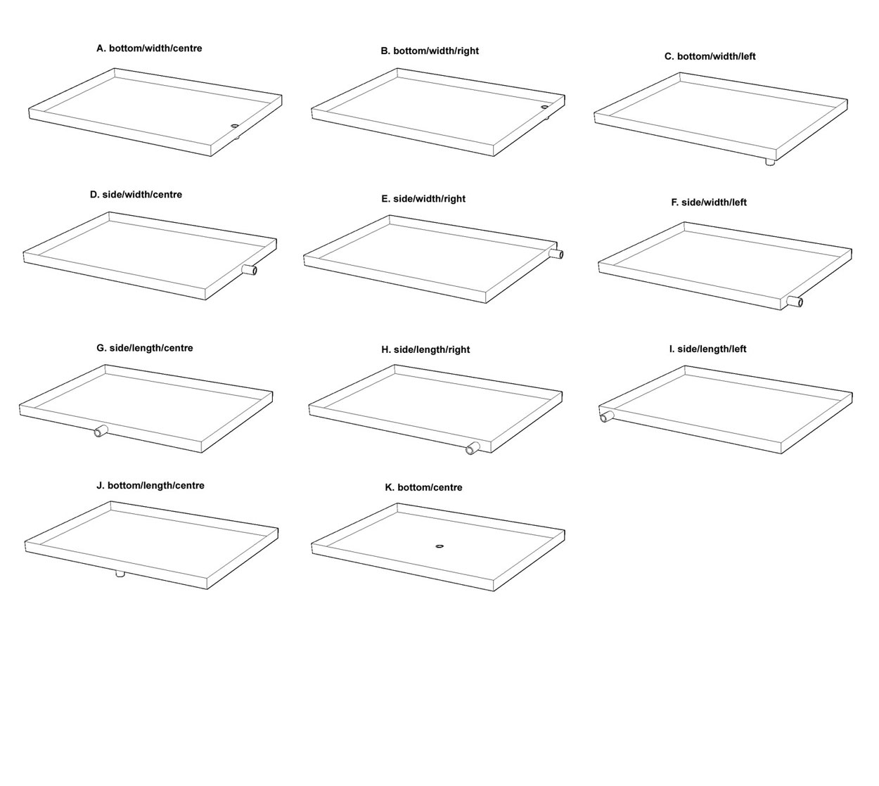 Galvanised Drip Tray 1300mm Length x 350mm Width