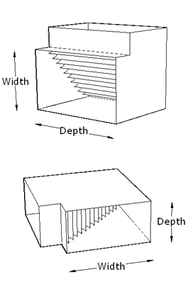 800mm 90 Square Bend