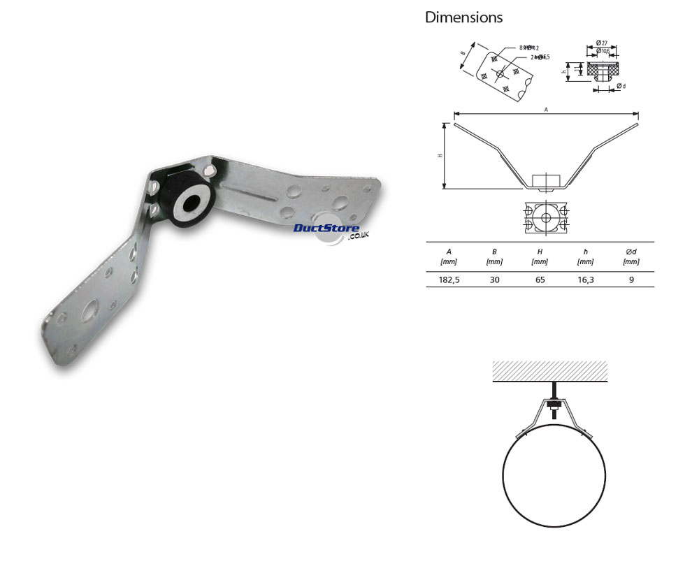 Round Duct Suspension Brackets