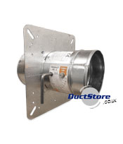 100mm dia Circular Resettable Fire Damper