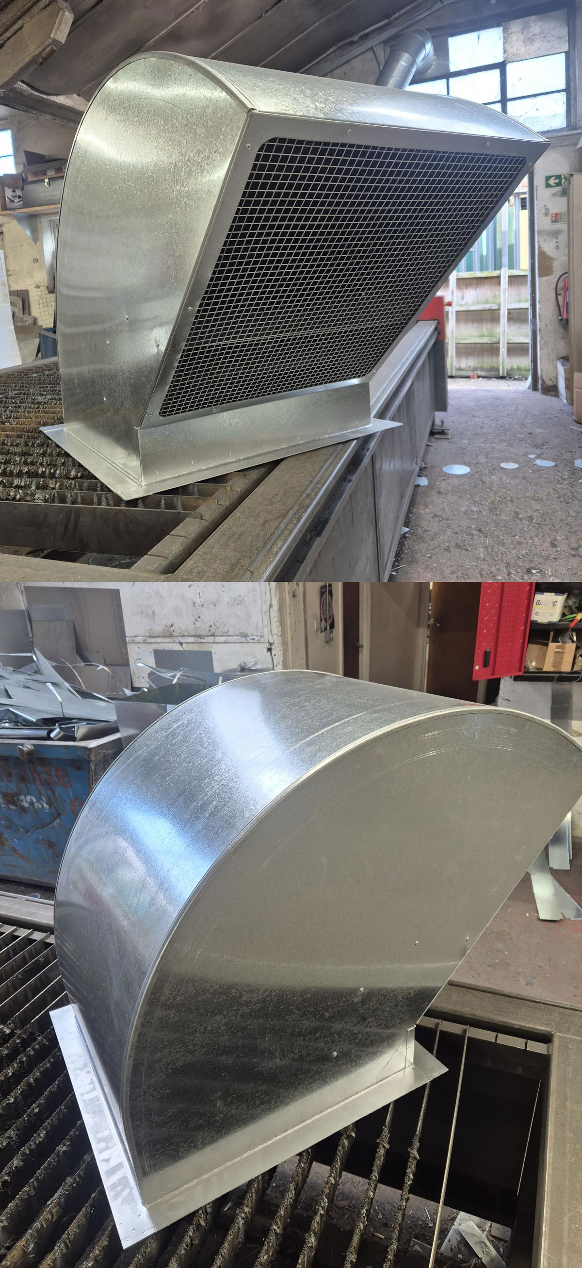 Gooseneck duct 550x550