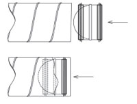 In Duct Non return dampers with seals