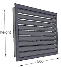 Louvre 500mm Width