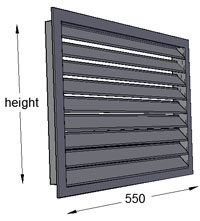 Louvre 550mm Width