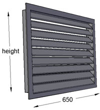 Louvre 650mm Width