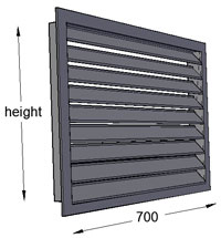 Louvre 700mm Width