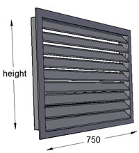 Louvre 750mm Width