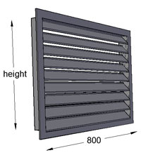 Louvre 800mm Width