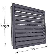 Louvre 850mm Width