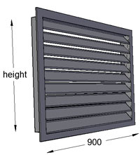 Louvre 900mm Width