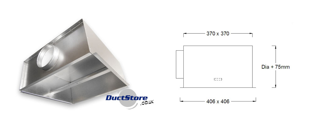 Swirl Diffuser Plenum Box 400