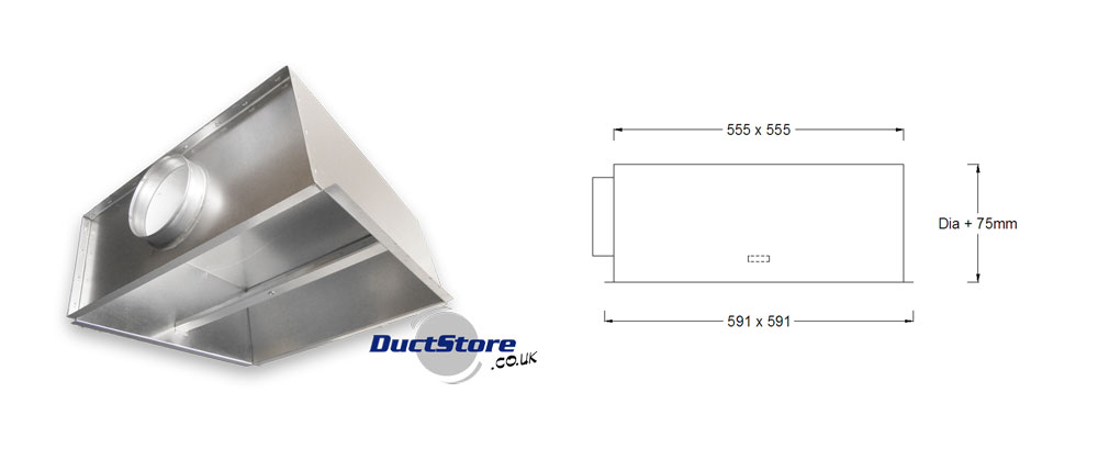 Swirl Diffuser Plenum Box 600