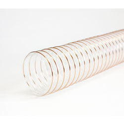 102mm dia PU S1 Clear Extraction Hose - 2m lengths