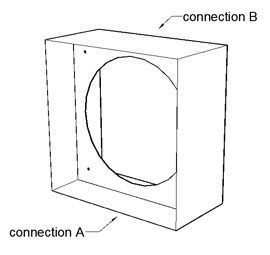 Mounting Box for 250 dia S&P Plate Fan