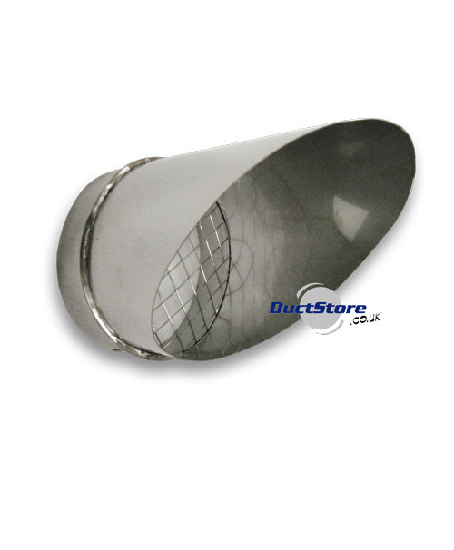 400mm dia Stainless Steel Bird Beak - Horizontal Ducts