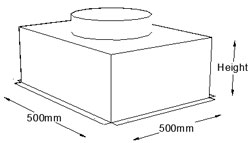 500mm x 500mm Top Entry Grille Box