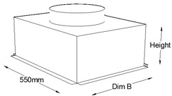 Dim B Size selection