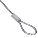 Loop Ended Wires 2mm x 1m - Pack of 10