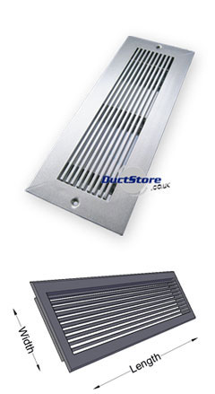 Floor Bar Grille - 150 Width