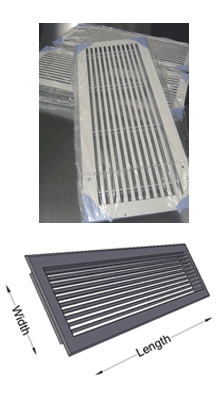 Ventilation grille/200mm exhaust 