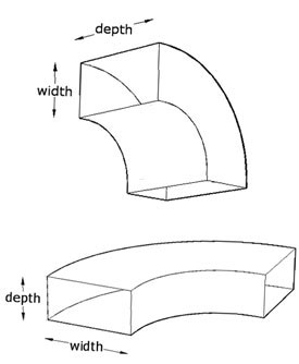 Long radius bends