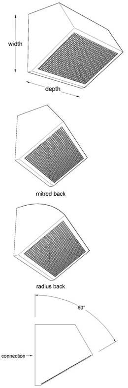 60 Meshed Cowl 450mm Width