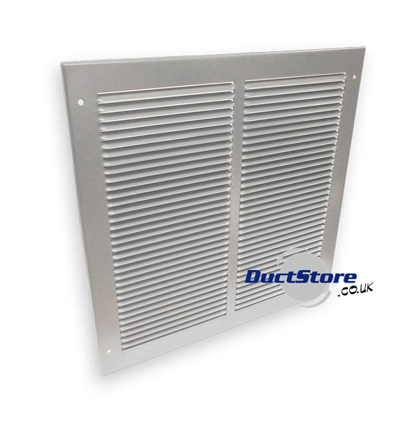 350x350mm Pressed Steel Grille - Silver