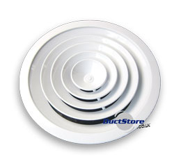 150 dia Small Format Circular Diffuser - White