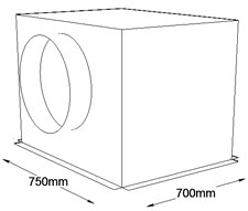 750mm x 700mm Side Entry Grille Box