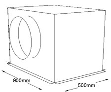 900mm x 500mm Side Entry Grille Box