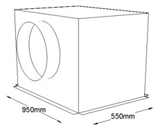 950mm x 550mm Side Entry Grille Box