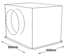 950mm x 950mm Side Entry Grille Box