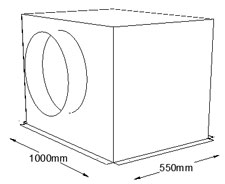 1000mm x 550mm Side Entry Grille Box