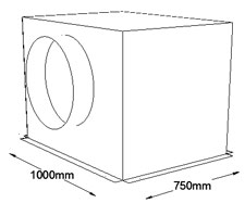 1000mm x 750mm Side Entry Grille Box