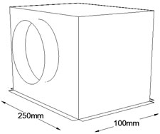 250mm x 100mm Side Entry Grille Box