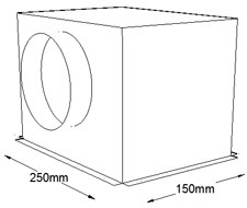 250mm x 150mm Side Entry Grille Box