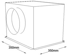 350mm x 350mm Side Entry Grille Box