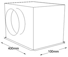 400mm x 100mm Side Entry Grille Box