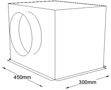 450mm x 300mm Side Entry Grille Box