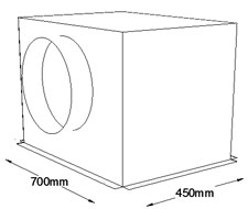 700mm x 450mm Side Entry Grille Box