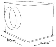 750mm x 350mm Side Entry Grille Box